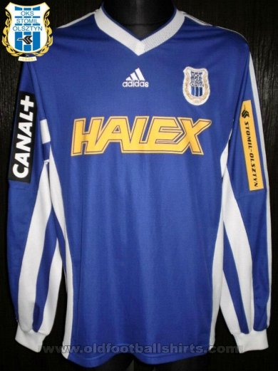 Stomil Olsztyn Home football shirt 1999 - 2000
