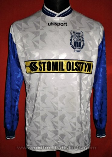 Stomil Olsztyn Home football shirt 1997 - 1998