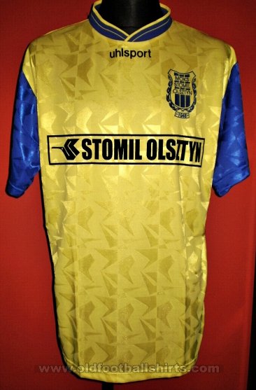 Stomil Olsztyn Away football shirt 1997 - 1998