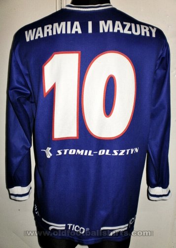 Stomil Olsztyn Home football shirt 2001 - 2002