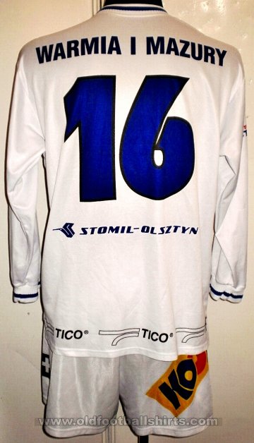 Stomil Olsztyn Away football shirt 2001 - 2002