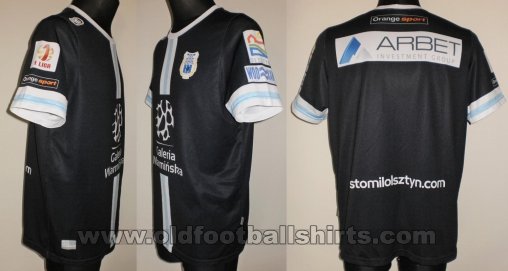 Stomil Olsztyn Away football shirt 2013 - 2014