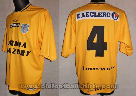 Stomil Olsztyn Third football shirt 2001 - 2002