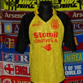 Stomil Olsztyn Third football shirt 1994 - 1995 sponsored by Stomil Olsztyn SA