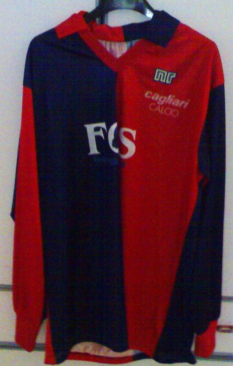 tshirt casual CAGLIARI 1989-90  calcio 