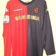 Cagliari Home football shirt 2011 - 2012 sponsored by Sardegna