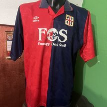Cagliari Home football shirt 1990 - 1991 sponsored by FOS