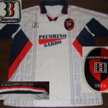 Cagliari Home football shirt 1998 - 1999 sponsored by Pecorino Sardo