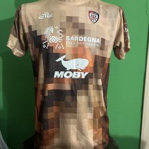 Cagliari Home football shirt 2023 - 2024 sponsored by Moby