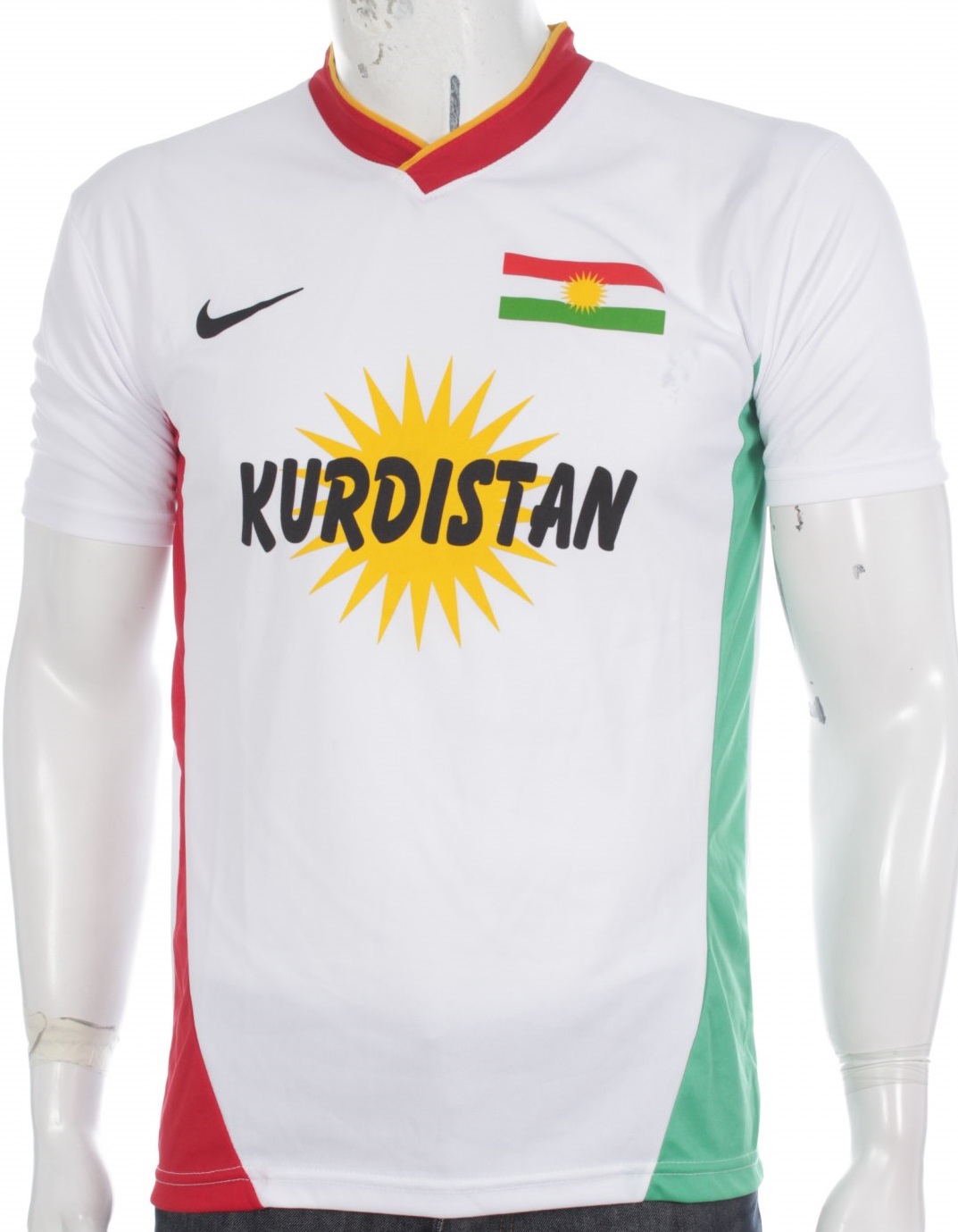 Kurdistan Baby Body 100% coton football futbol Jersey Drapeau T-Shirt 