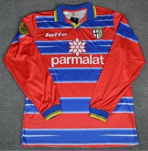 Maillot Parma Football 1998-99 – Home, Veron 11, Lotto, Taille Homme (Neuf)