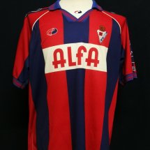 Eibar Home football shirt 1998 sponsored by Alfa
