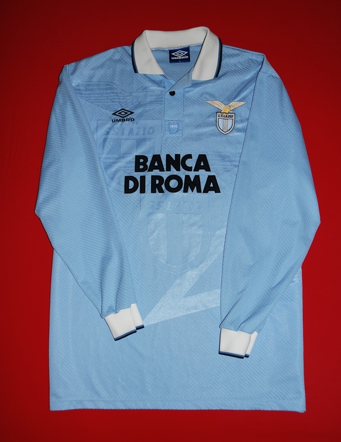 Maillot Vintage SS Lazio - Umbro - T/XL - Banc Di Roma - Années 90