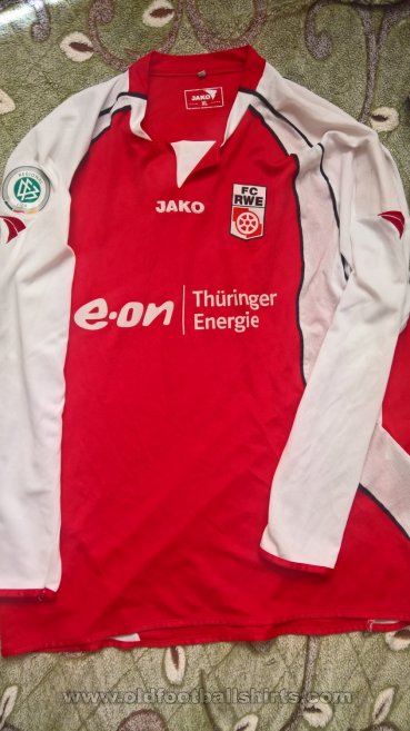 FC Rot-Weiß Erfurt Home futbol forması 2006 - 2007