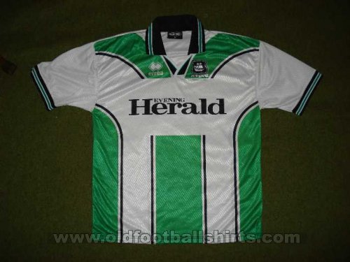 Plymouth Argyle Away football shirt 1998 - 1999