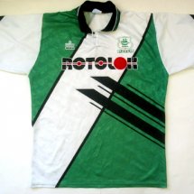 Plymouth Argyle Home football shirt 1995 - 1996 sponsored by Rotolok
