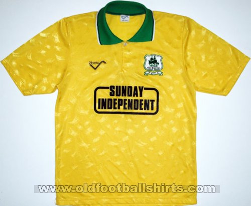Plymouth Argyle Away football shirt 1990 - 1992