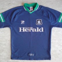 Plymouth Argyle Home football shirt 1999 - 2000 sponsored by Evening Herald