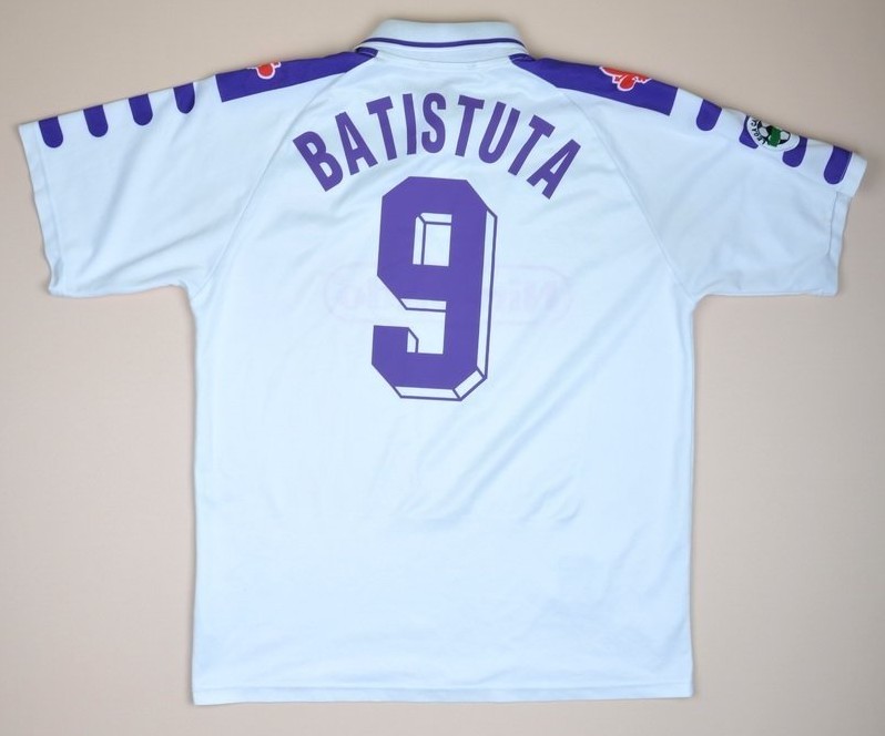 Fußball Trikot Jersey Fiorentina BATISTUTA #9 Vintage Retro Shirt Home Away