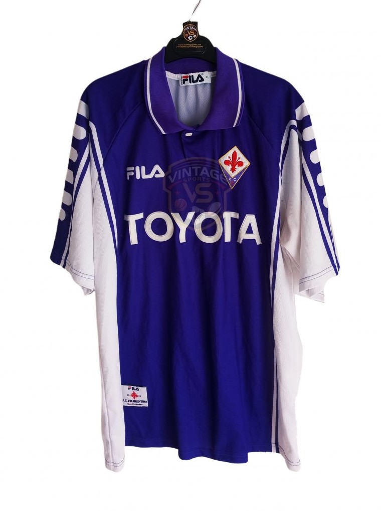 Fiorentina Maglia di Coppa maglia di calcio 1999 - 2000. Sponsored ...