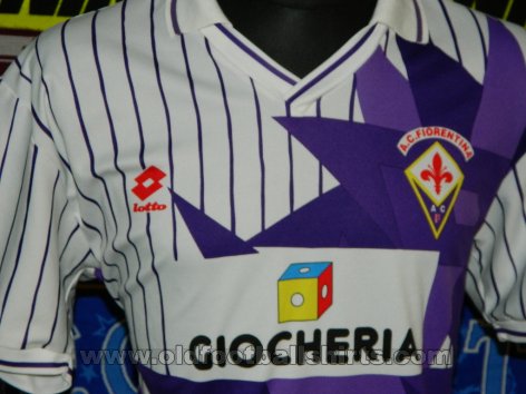 Fiorentina Home φανέλα ποδόσφαιρου 1991 - 1992