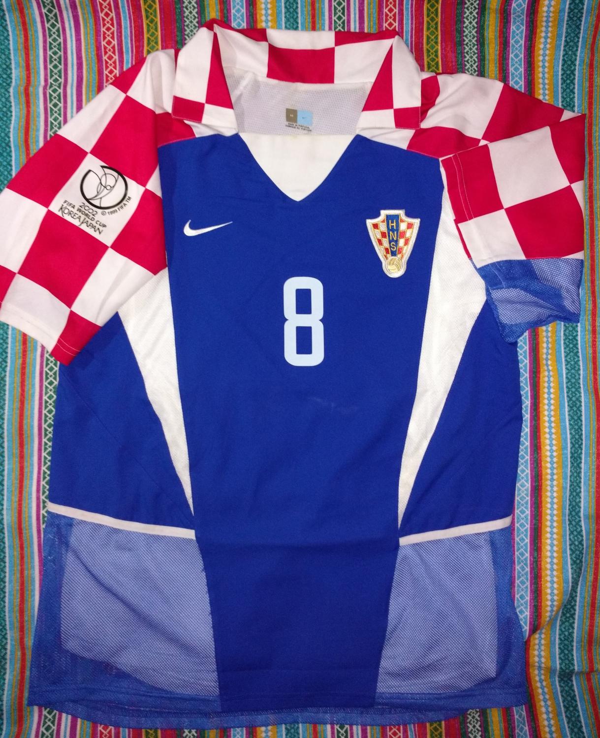 Set Flock Nameset away Trikot jersey shirt Kroatien Croatia Hrvatska 2002 