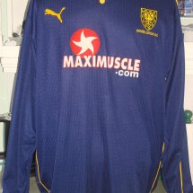AFC Wimbledon Home football shirt 2001 - 2002 sponsored by Maximuscle