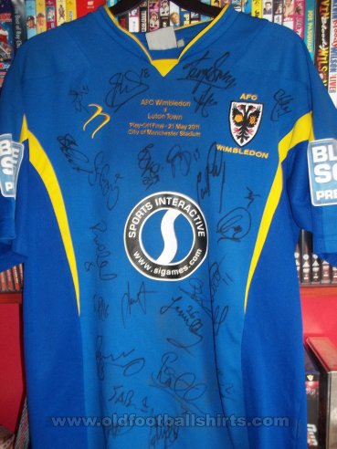 AFC Wimbledon Cup Shirt football shirt 2010 - 2011