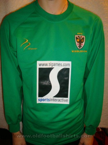 AFC Wimbledon Torwart Fußball-Trikots 2002 - 2004
