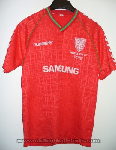 AFC Wimbledon Away football shirt 1989 - 1990