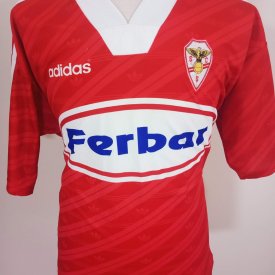 S.C. Salgueiros Home football shirt 1995 - 1997 sponsored by Ferbar
