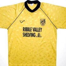 Preston North End Home football shirt 1990 - 1992 sponsored by Ribble Valley Shelving