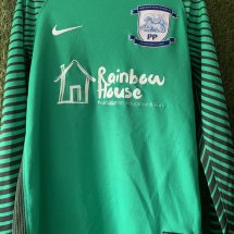 Preston North End Goalkeeper football shirt 2016 - 2017 sponsored by Rainbow House