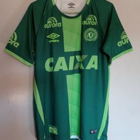 Chapecoense Home football shirt 2016 sponsored by Caixa