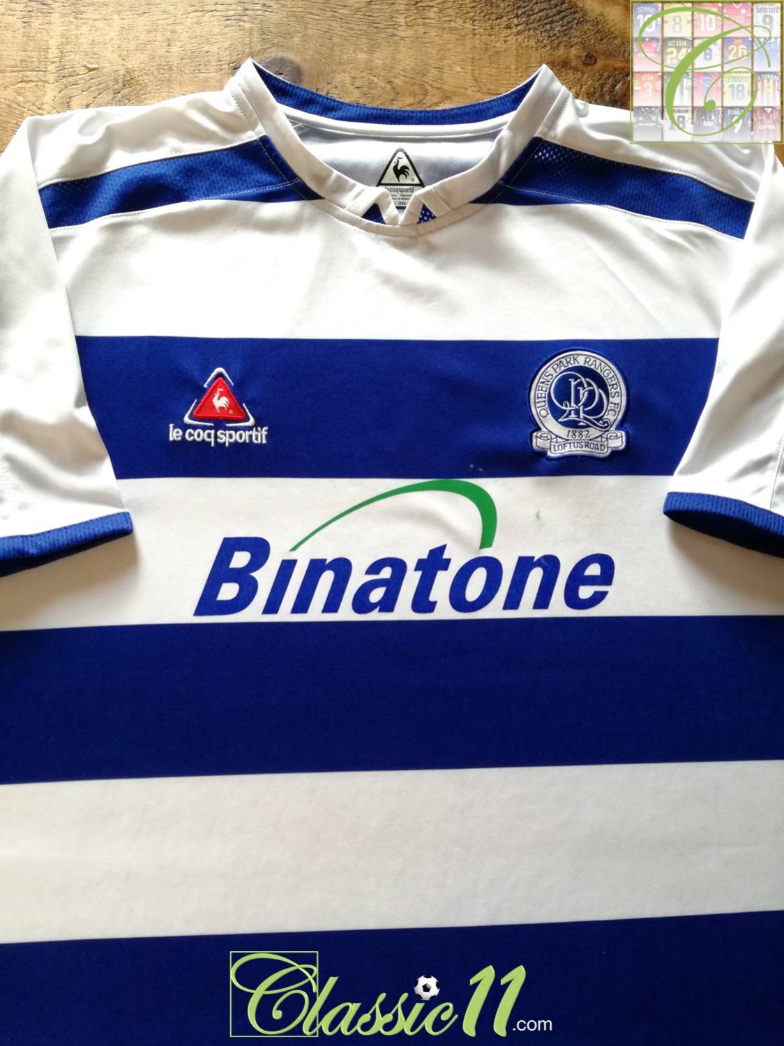 Queens Park Rangers Home Football Shirt 05 06 Sponsored By Binatone