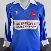 Belenenses Home football shirt 1985 - 1986 sponsored by Imperio Seguros