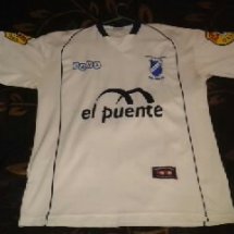 San Martín de Burzaco Home football shirt 2006 - 2007 sponsored by el puente