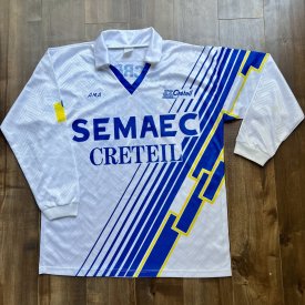 Créteil-Lusitanos Away football shirt 1992 - 1993 sponsored by Semaec