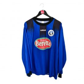 Etoile Carouge FC Home football shirt 1996 - 1998 sponsored by Beretta