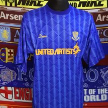 Southend United Home football shirt 1995 - 1996 sponsored by United Artists