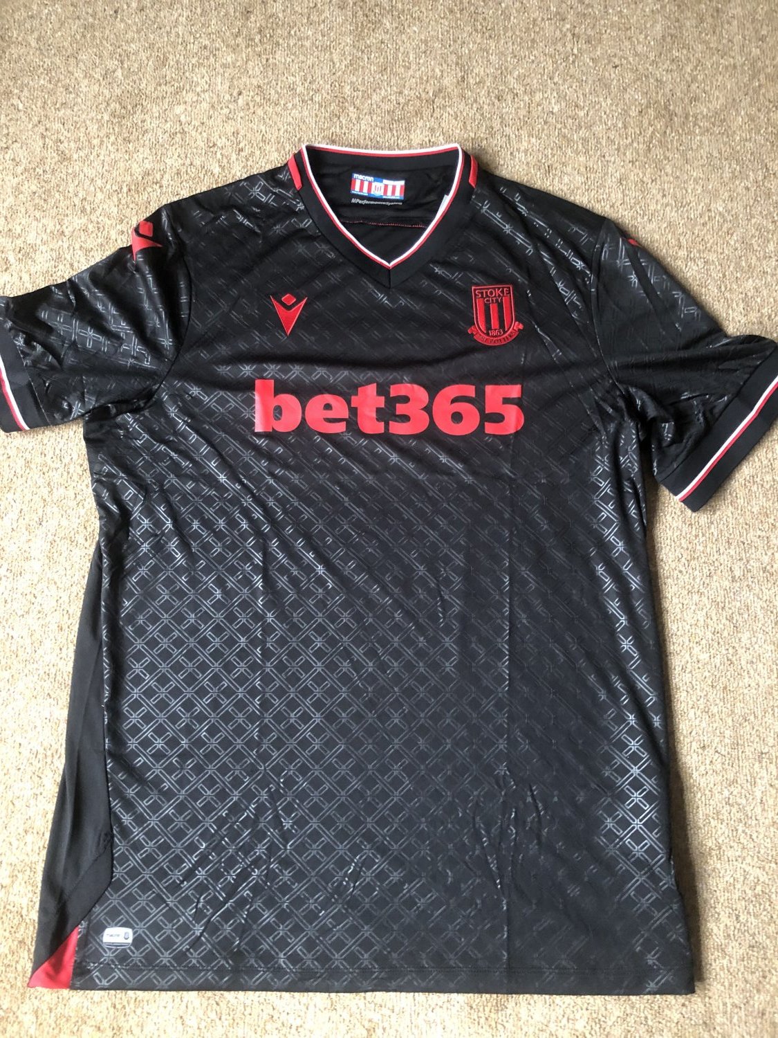 Maillot Stoke City Extérieur 2018/19 Taille 6XL - Occasion Excellent état, Marque Macron