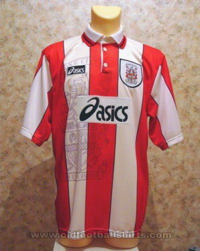 Stoke City Home football shirt 1996 - 1997. Sponsored by Asics