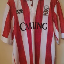 Stoke City Home football shirt 1994 - 1995 sponsored by Carling