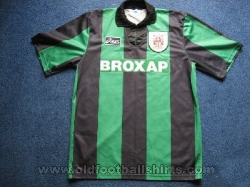 Stoke City Away football shirt 1995 - 1996. Sponsored by Broxap