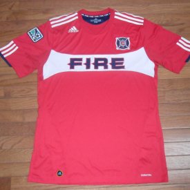 Chicago Fire Home football shirt 2010 - 2011 sponsored by Best Buy