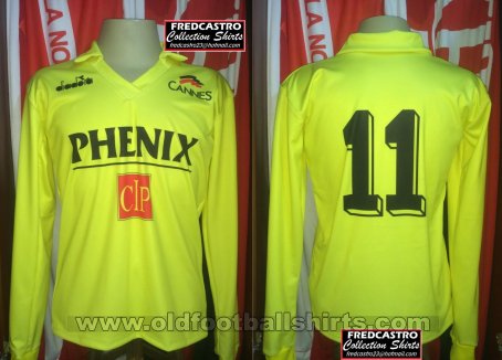 AS Cannes Away football shirt 1990