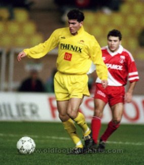 AS Cannes Away football shirt 1990