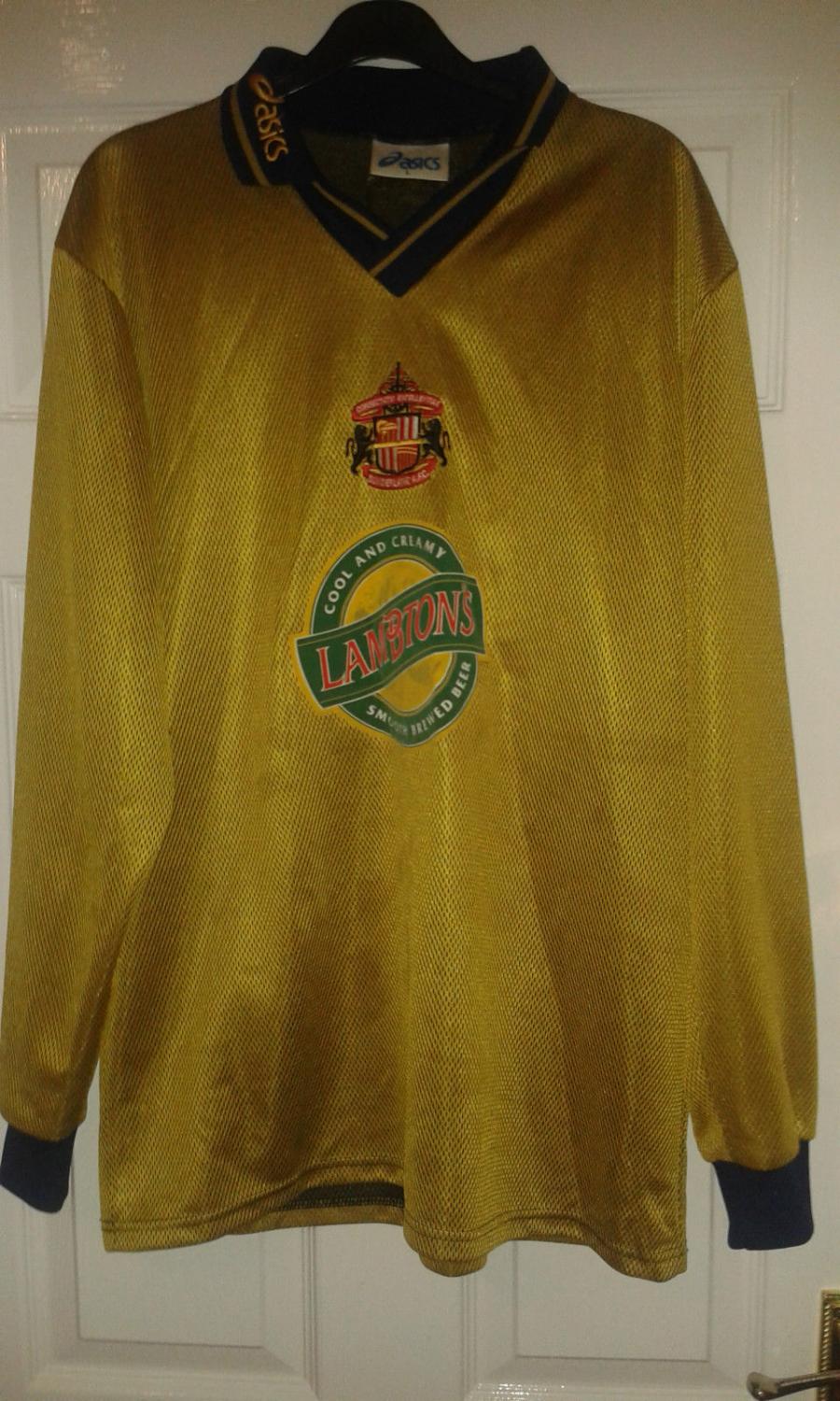98-99 サンダーランドアウェーキット　長袖 Sunderland Away football shirt 1997 - 1999. Sponsored by Lambton's