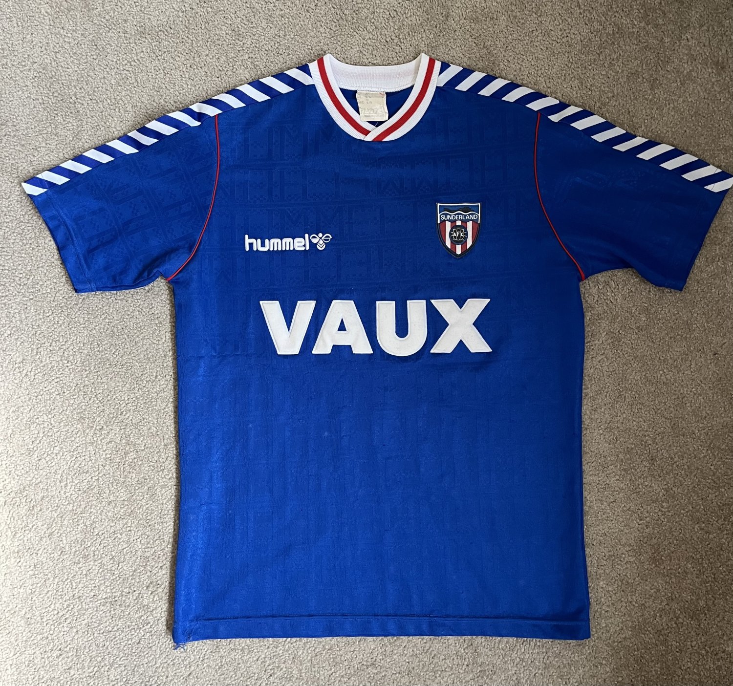 Sunderland Away football shirt 1988 - 1991. Sponsored by Vaux Brewery