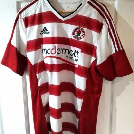 Bonnyrigg Rose Athletic Home football shirt 2019 - 2020 sponsored by mcdermott Group